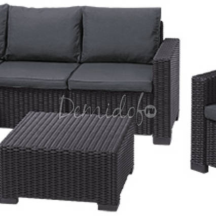 Угловой комплект мебели Муреа (Moorea set unity) серый - фото 4