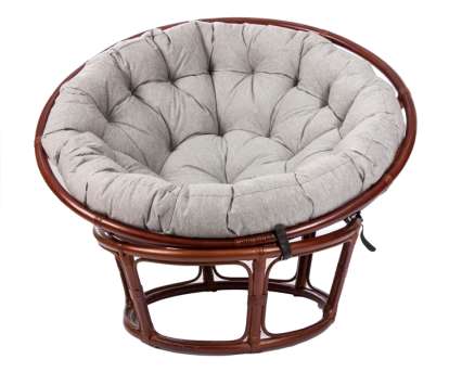 Кресло для отдыха из ротанга Papasan CHAIR, с подушкой