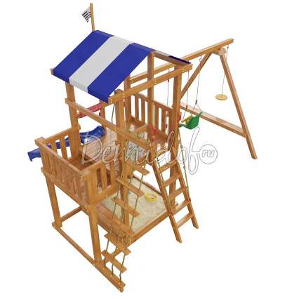 Детская деревянная игровая площадка для дачи "Бретань" ( модель 2019 года)