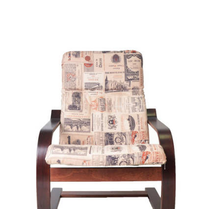 Кресло Сайма ткань / каркас вишня - фото 3