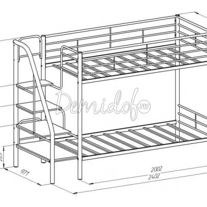 Двухъярусная кровать Толедо - Я (с ящиком) - фото 10