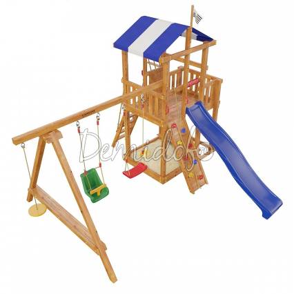 Детская деревянная игровая площадка для дачи "Бретань" ( модель 2019 года) - фото 5