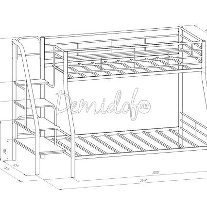 Двухъярусная кровать Толедо -1 П (с полкой) - фото 10