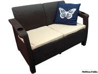 Двухместный диван Yalta Sofa 2 Seat цвет: венге