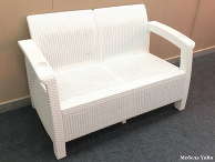 Двухместный диван Yalta Sofa 2 Seat цвет: белый
