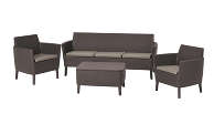 Комплект мебели Салемо трипл сет (Salemo 3 seater set) коричневый