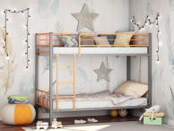 Кровать Севилья-2 Комбо (серо-оранжевый)