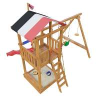 Детский игровой комплекс для дачи "Амстердам" деревянный